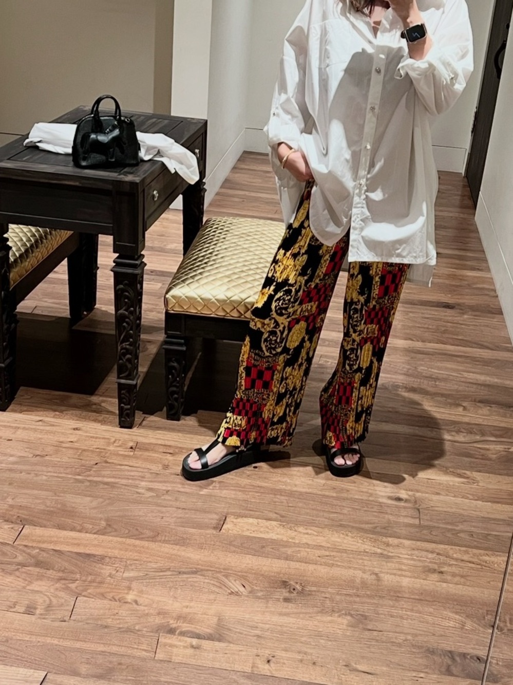 Hermes Black Leather Sandals - Picture 2 of 4
